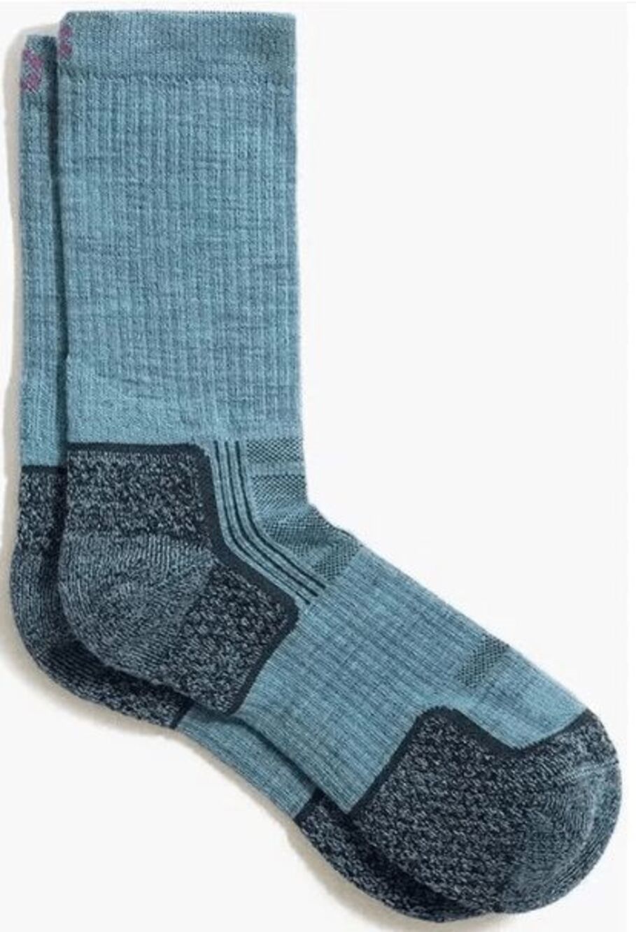 ToughCutie Women's Eve Light Weight Hiker Crew Socks Blue Haze Size M 7-9